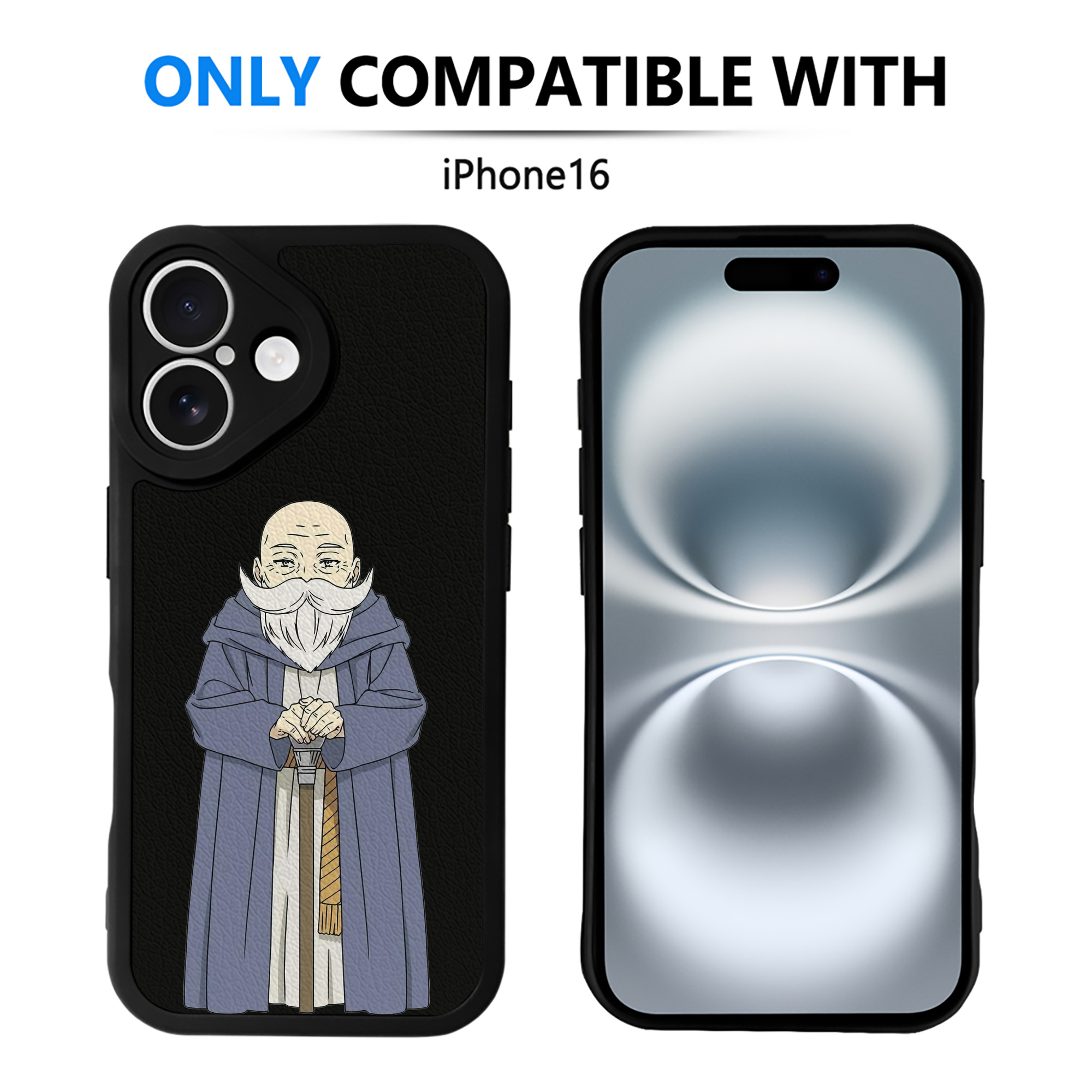 （画像用） 葬送のフリーレン Frieren 【iPhone 16シリーズ対応】シリコンスマホケース（レザー調） 材質：シリコン
